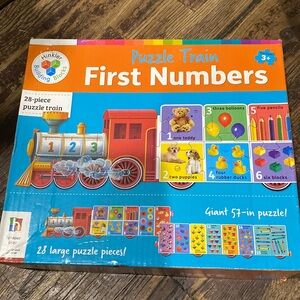 Hinkler Building Blocks First Numbers Puzzle Train 28 large pieces